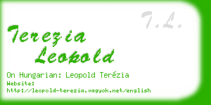 terezia leopold business card